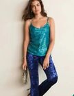 NEXT BLUE/GREEN STRAPPY CAMI PARTY TOP SIZE UK 8  Bnwt