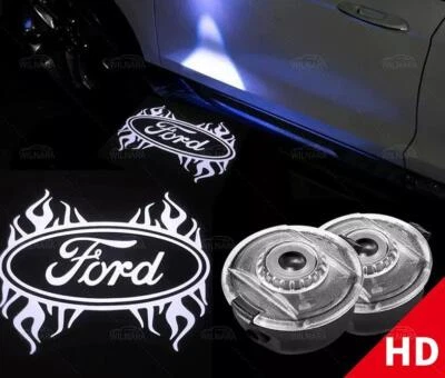 2× Shadow LEDS Side Rear View Mirror Puddle Lights For 2003-18 Ford Explorer New - Image 1 of 4