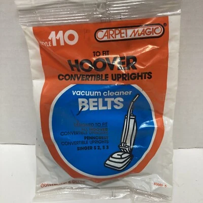 Hoover & Penncrest 2 PACK NOS Upright Vacuum Belt Hoover Replacement Part #110 - Image 1 of 4