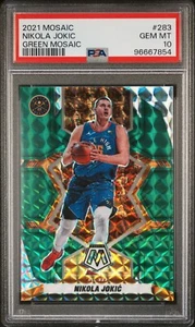 Nikola Jokic - 2021 Green Mosaic 🔥PSA 10 Gem 🔥 Pop 8 🔥 - Bild 1 von 2