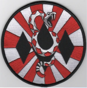 4" NAVY VFA-102 SNAKE 3 DIAMOND EMBROIDERED PATCH - Picture 1 of 1
