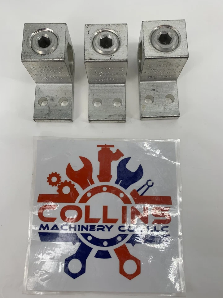 ILSCO D3335 Eaton D3335A22T 750MCM-2 TWO250MCM 1/0 AL-9CU 550IN. LBS Lugs 3/PKG - Image 1 of 4