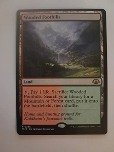 Wooded Foothills NM MH3 Magic the Gathering MTG Modern Horizons 3 - Picture 1 of 2