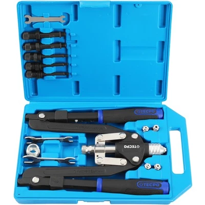 TECPO NIETEN ZANGE SCHEREN NIETZANGE SATZ BLINDNIETZANGE NIETMUTTER SET 3.2-6.4 - Bild 1 von 4