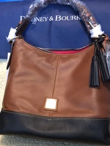 Neu Dooney & Bourke Sophie Schulter-/Hobo Bag braun & schwarz mit Geldbörse - Bild 1 von 13