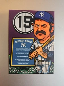 Yankees Caricatures Custom Card - Thurman Munson - Monument Park - Picture 1 of 2
