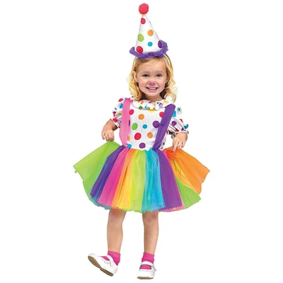 Girl's Clown Costume - Fun World - Image 1 of 2