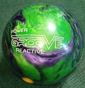 Brunswick Power Groove Reactive Bowling Ball/Bag, Dexter Shoes W Sz10 & More - Picture 1 of 23