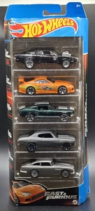 Hot Wheels Fast & Furious **5 CONFEZIONI** Caricabatterie Supra Mustang Chevelle Aston Martin - Foto 1 di 4