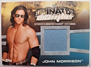 2010 Topps WWE Elimination Chamber - JOHN MORRISON Authentic Event Canvas Relic - Picture 1 of 2