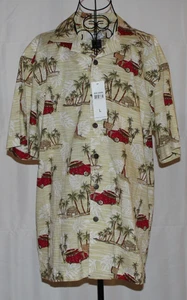 High Surf Herren Baumwolle Hawaii Hemd L Kurzarm Knopfleiste Neu mit Etikett Tropical - Bild 1 von 5