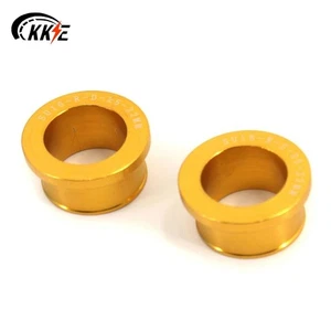 KKE Rear Wheel Spacers Bushings Collars Fit Suzuki RMZ250 RMZ450 2005-2024 Gold - Picture 1 of 6