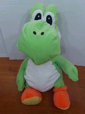 NUEVO CON ETIQUETAS Super Mario Bros Yoshi Jumbo Peluche 21" Peluche Juguete Nintendo Foto 1 de 4
