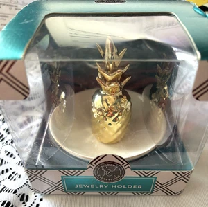 Moderner Expression Schmuckhalter Ananas vergoldet NEU - Bild 1 von 4