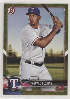 2018 Bowman Prospects Camo Ronald Guzman #BP122 Rookie RC - Image 1 of 2