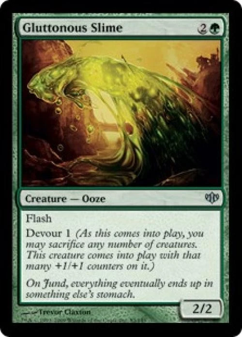 Gluttonous Slime -Foil Medium Play MTG Conflux - Image 1 of 1