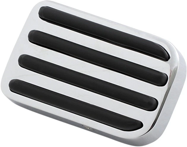 Cubierta de pedal de freno de riel DS cromada Harley Davidson Softail/Dyna/Wide Glide #142833 Foto 1 de 1