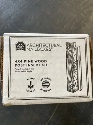 Kit de inserción de postes de madera de pino 4x4 para buzones arquitectónicos (madera y acero) - APK000AM Foto 1 de 4