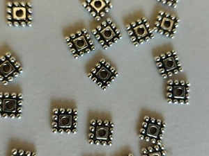 Antique Silver Spacers - Picture 1 of 6