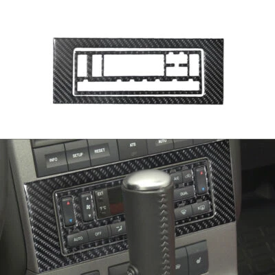 Cubierta de control de clima digital de fibra de carbono para Ford Explorer 2008-2010 Foto 1 de 4