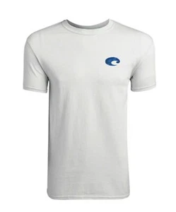 Costa Del Mar S/S T Shirt - From Sea To Shining Sea - Men's XL Size - Grey NEW! - Picture 1 of 2