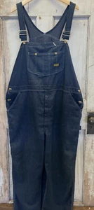 Monos de jean Toughskins hechos en unión para hombre adulto 50"" cintura lavado oscuro lavado oscuro - Imagen 1 de 11