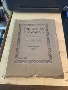 The Dublin Magazine April-June 1926 Good WB Yeats Literary Science Art 1st PB - Picture 1 of 1
