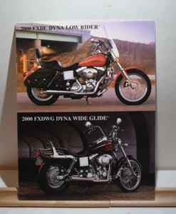 2000 Harley Davidson sales brochure FXDL DYNA LOW RIDER & FXDWG WIDE GLIDE   H1 - Bild 1 von 2
