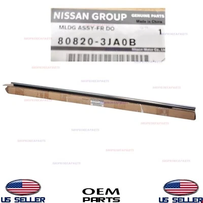 Moldura de cinturón de ventana de puerta delantera derecha genuina Infiniti JX35 2013 QX60 2014-20 Foto 1 de 4