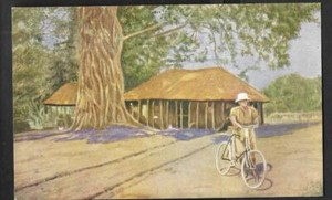 RHODESIA,  POST CARD, BISHOP MAY LEAVING MSORO, MISSION CARD UNUSED.