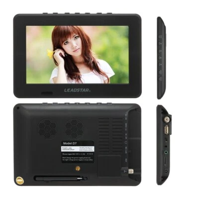 7" TFT Mini Portable ATSC Digital  DVD TV Video Player 800x600 USB/TF O7O8 - Image 1 of 4