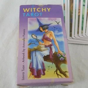 Witchy Tarot by Lo Scarabeo Staff 2003 Laura Tuan Complete Five Languages Wiccan - Imagen 1 de 12