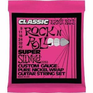 Ernie Ball Slinky Classic Rock N Roll Pure Nickel Wrap 09-42 Super
