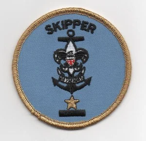 Sea Scout Skipper Award of Merit Position Patch, "Since 1910" Back, Mint! - Picture 1 of 1