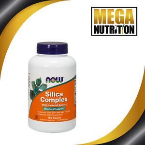 NOW Foods Silica Complex 180 Tablets | Supports Hair Skin and Nail Health