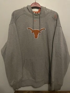 Texas Longhorns Hoodie Mens XL Gray Orange Center Swoosh Nike Team Y2K VTG (E148 - Picture 1 of 7