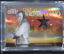 WILLIAM SHATNER  2007 DONRUSS AMERICANA  cinema stars   WORN SHIRT CARD