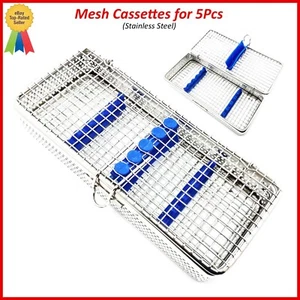 Dental Mesh Instrumente Kassette Sterilisation Tray Rack zur Aufnahme von 5 Stück Scaler - Bild 1 von 2