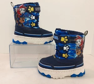 PAW PATROL Nickelodeon Waterproof Insulated Snow Boots Toddler Size 8 Chase 525 - Picture 1 of 10