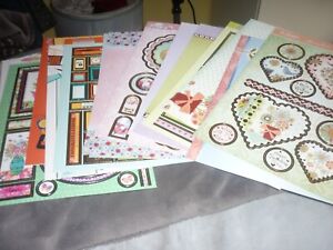 (A) 5 ASSORTED HUNKYDORY CARD KITS A4 DIE-CUTS CARDS (15 A4 SHEETS)