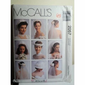 McCalls Sewing Pattern 2057 Alicyn Exlusive Bridal Veils UNCUT Vintage One Size - Picture 1 of 6