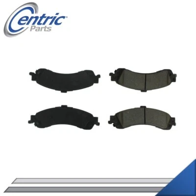 КОМПЛЕКТ ЗАДНИХ ПОЛУМЕТАЛЛИЧЕСКИХ ЛЕВЫХ И ПРАВЫХ ТОРМОЗНЫХ КОЛОДОК ДЛЯ 2001-2006 GMC SIERRA 1500 - Изображение 1 из 4