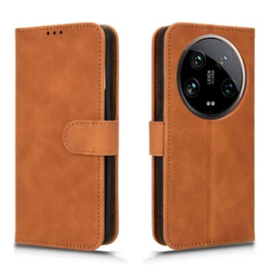 For XiaoMi 14 Ultra, Luxury Flip PU Leather Wallet Stand Card Slots Case Cover - Picture 1 of 25