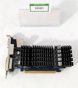 Grafikkarte/ Asus EN210 Silent/DI/512MD3/V2(LP) /512 MB GDDR3/ VGA / DVI / HDMI - Bild 1 von 4