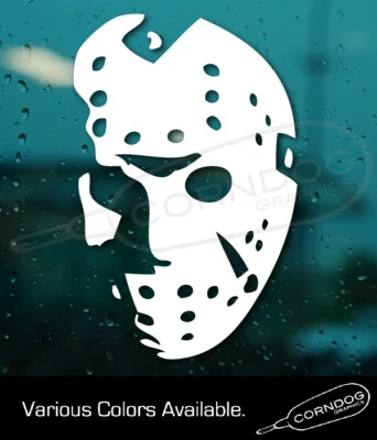 Jason Voorhees STICKER VINYL DECAL FRIDAY 13TH SLASHER HORROR MOVIE - Image 1 of 3