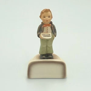 Vtg Goebel Place Card Hummel Figure #135 The Soloist Boy Singing 3” Nice - Picture 1 of 10