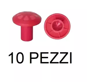 FUNGO TAPPO COPRITONDINO COPRI TONDINO PALETTI DI FERRO RECINZIONE 6/18MM 10 PZ - Foto 1 di 9