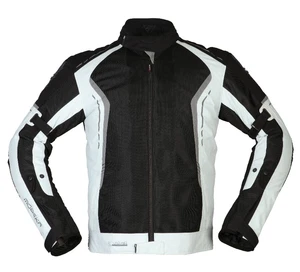 Herren Motorrad Jacke K6XL - Modeka Khao Air wasserdicht - schwarz-hellgrau - Bild 1 von 4