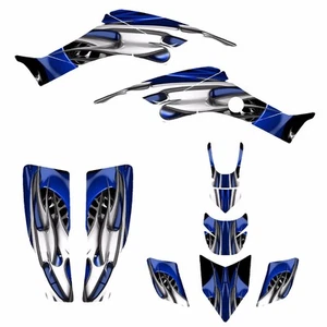 Honda TRX 400 EX Graphics by AMG fits 1999 - 2007 Thick 24 mil #4444 Blue Tribal - Picture 1 of 2