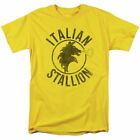 Rocky Italian Stallion Horse T Shirt Mens Licensed Boxing Movie Balboa Yellow